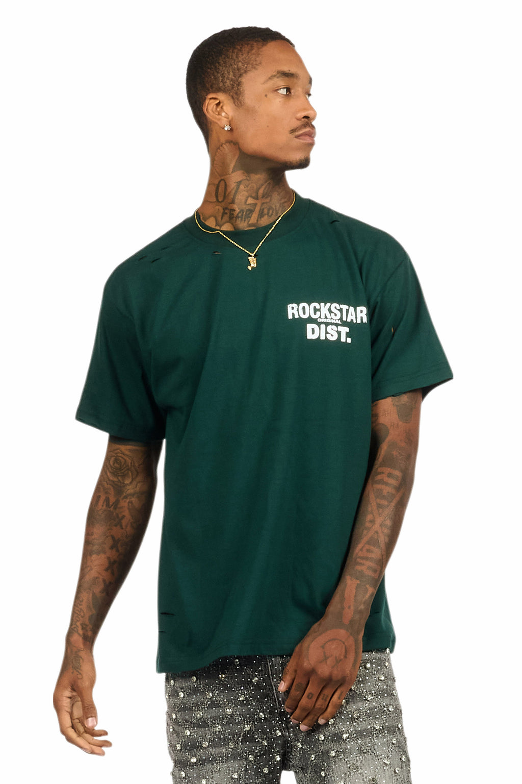 Lake 3.0 Dark Green/White Oversized Graphic T-Shirt