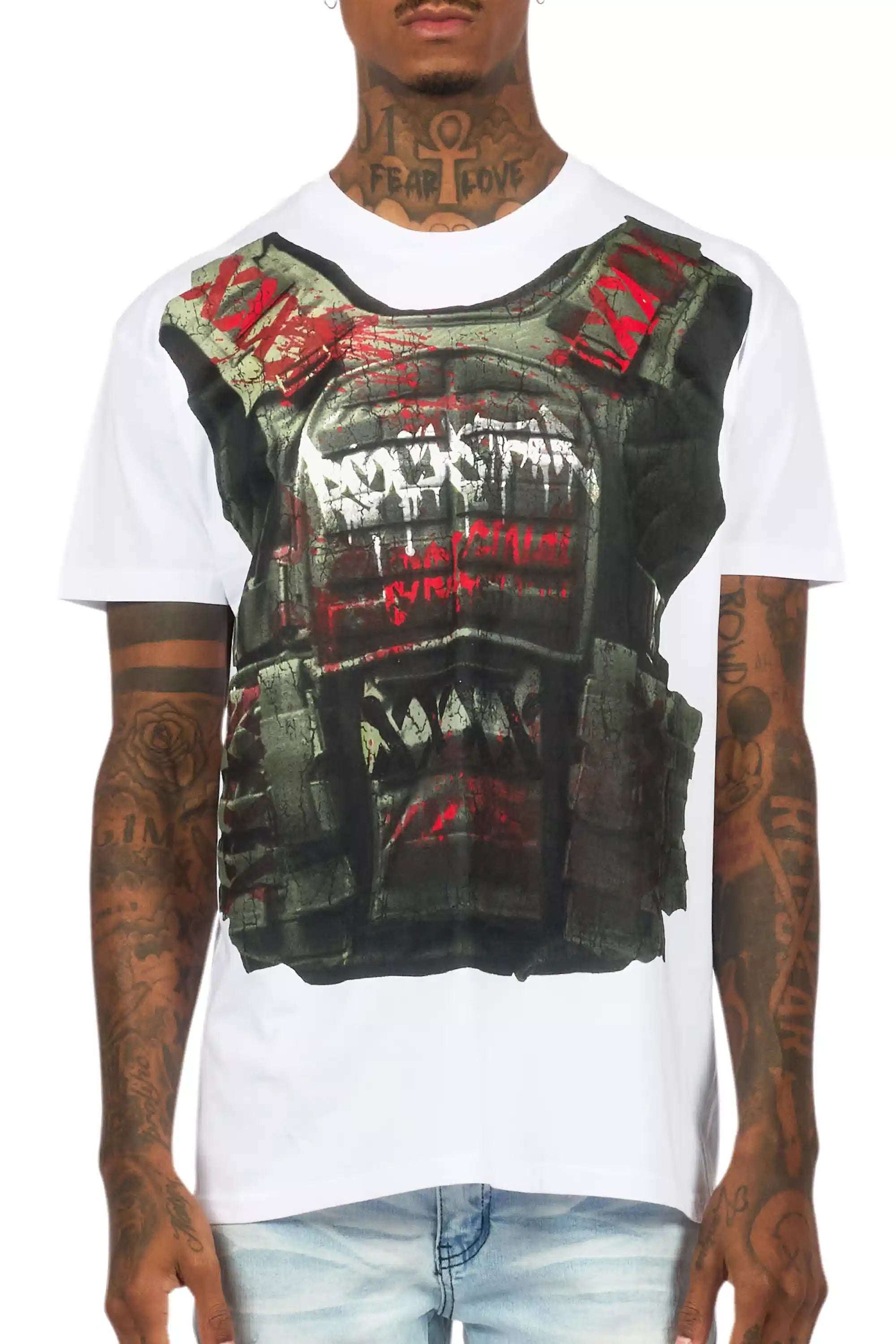 Reilly White Graphic T-Shirt