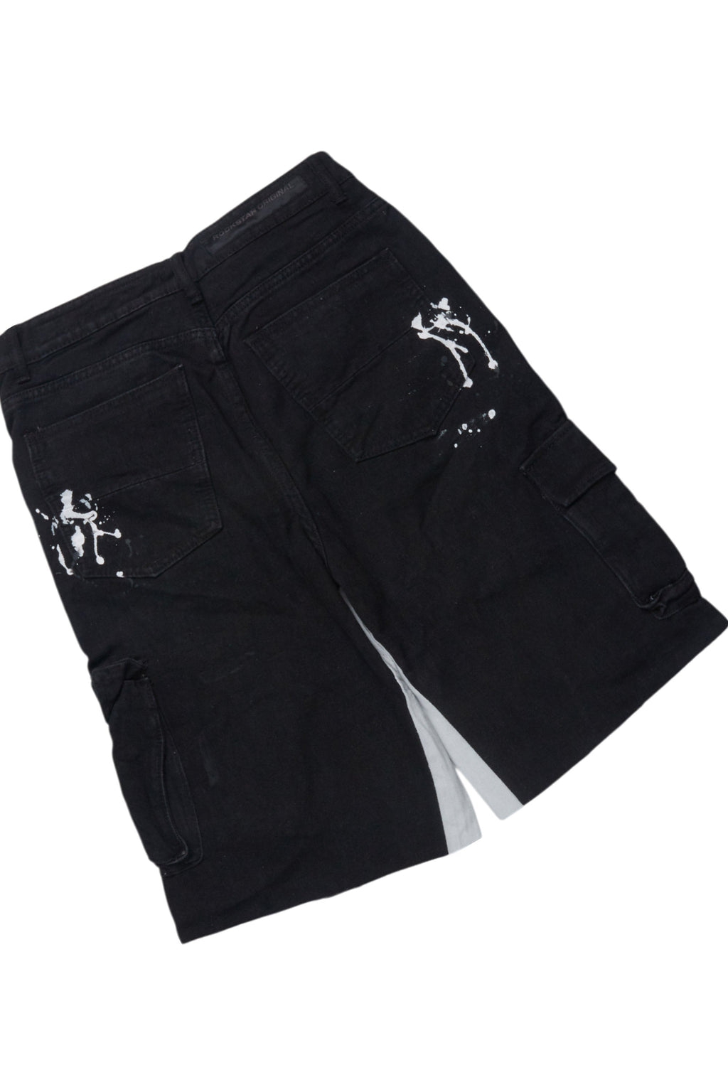 Bubble Black/White T-Shirt/Denim Short Set