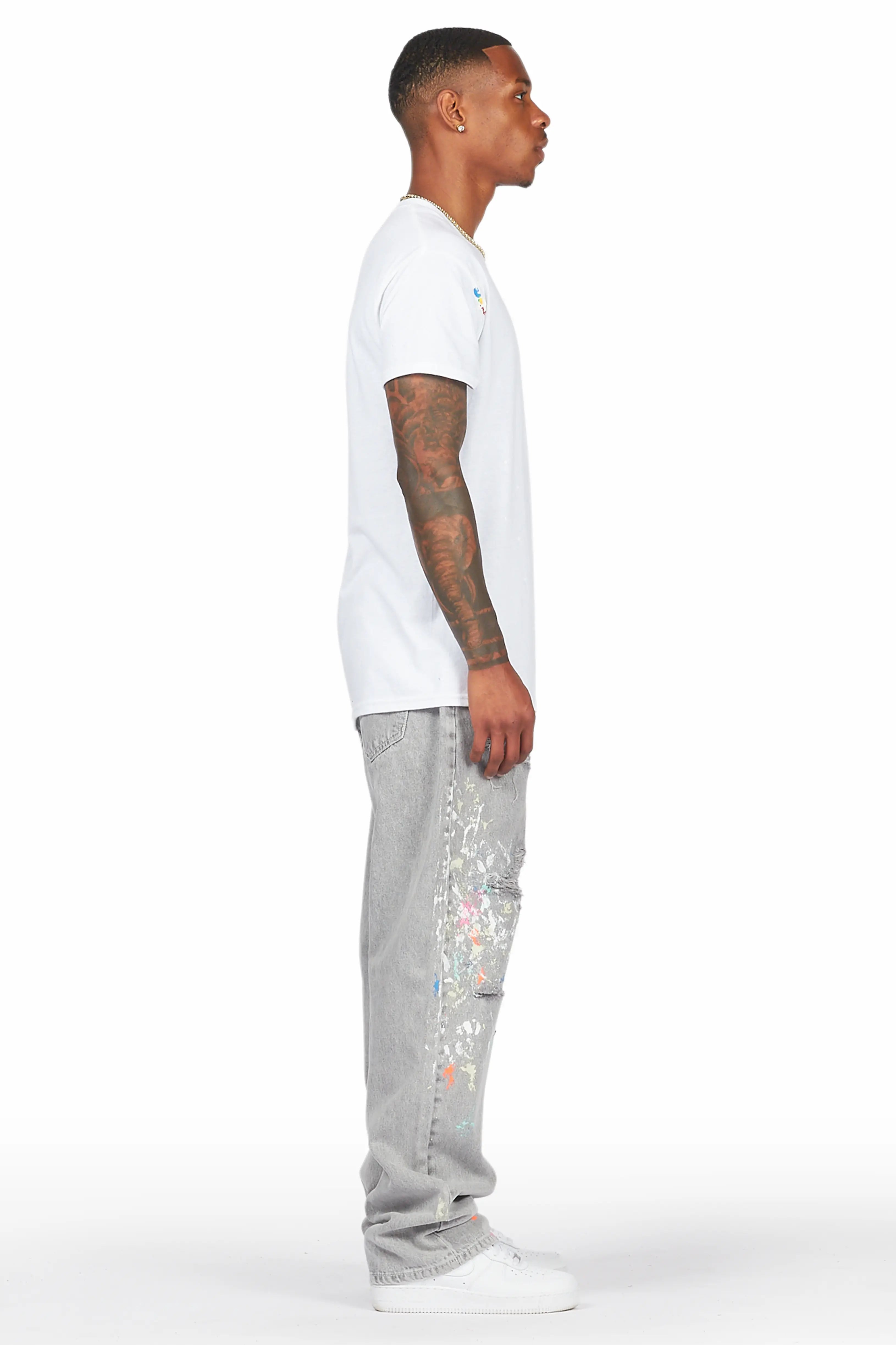 Zasha Grey Painter Baggy Jean