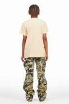 Boys Kade Tree Camo  Stacked Flare Jean