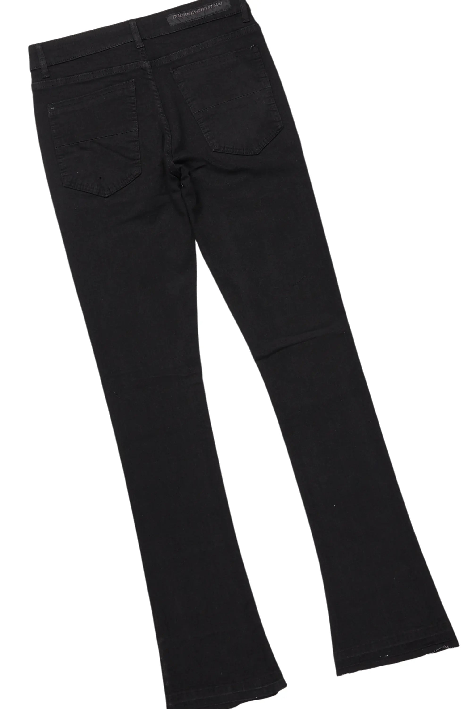 Banyan Black Graphic T-Shirt/Dag Stacked Flare Jean Set