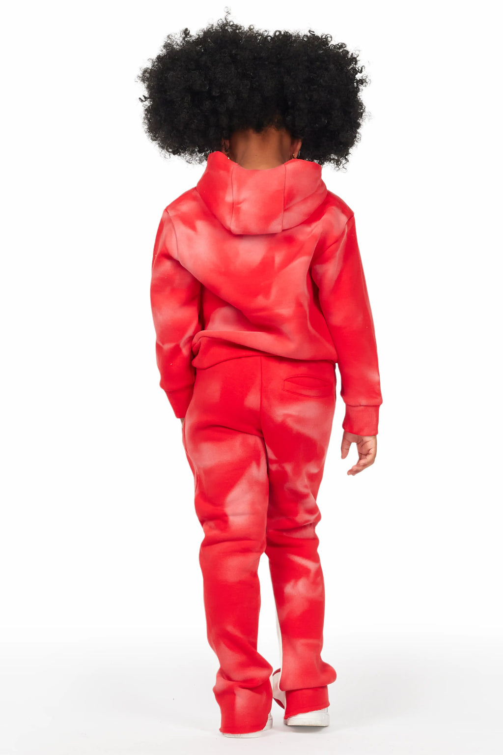 Girls Zenny Red Stacked Pant Set