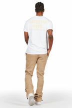 Lake White/Beige Graphic T-Shirt