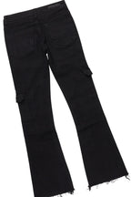 Boys Chuffed  White T-Shirt/Stacked Flare Jean Set