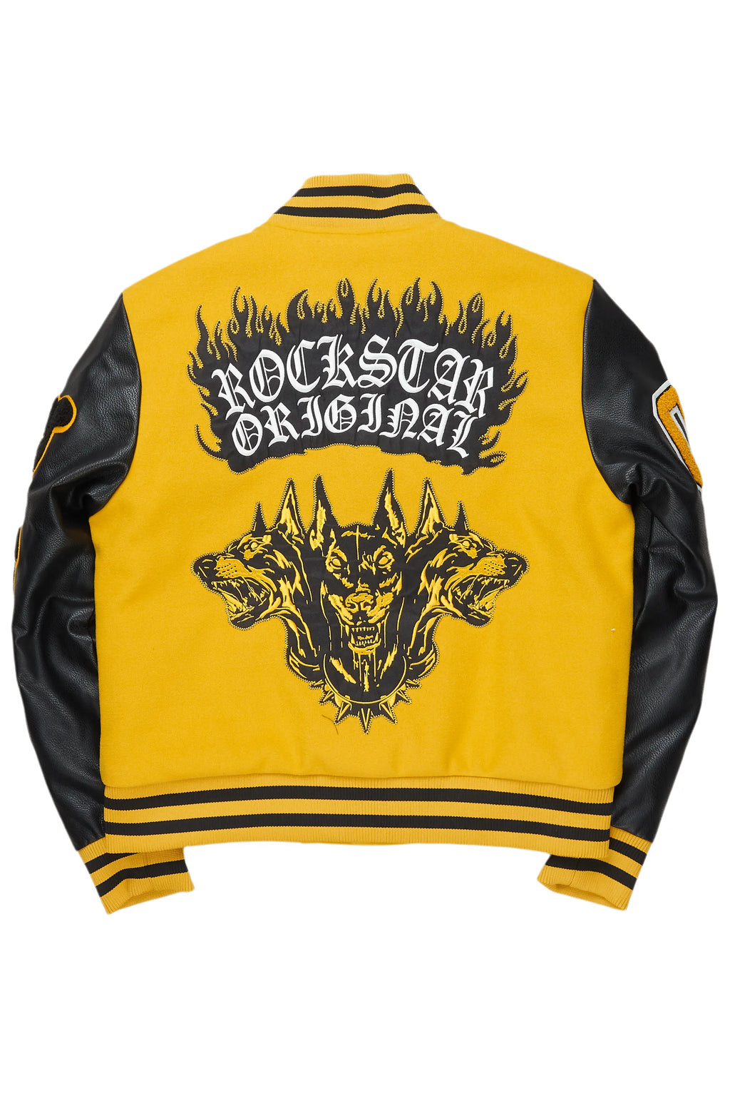 Leslaw Yellow/Black Varsity Jacket