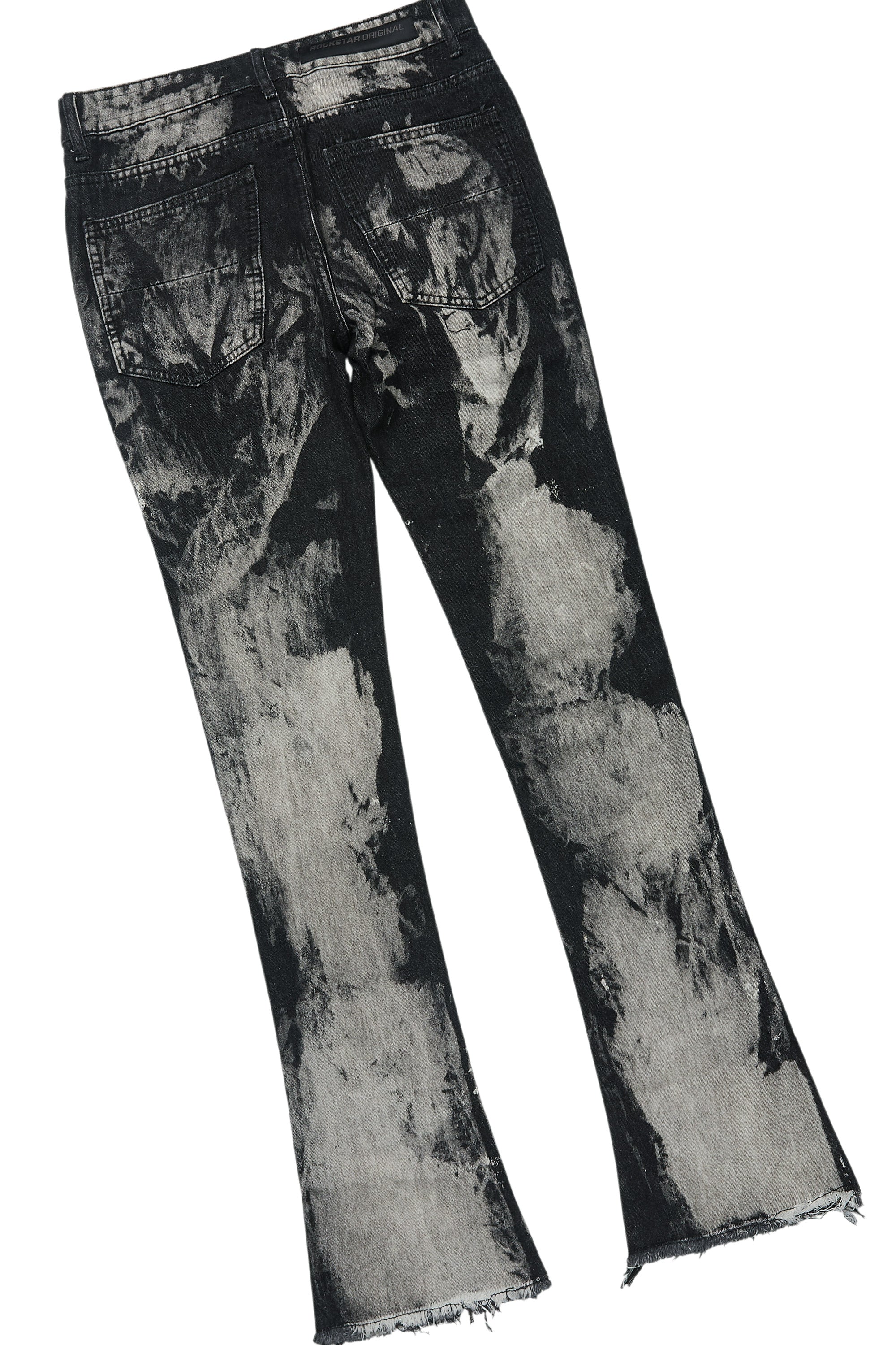 Amos Black T-Shirt/Stacked Flare Jean Bundle