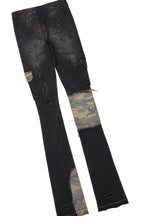 Beno Black T-Shirt/Super Stacked Flare Jean Bundle