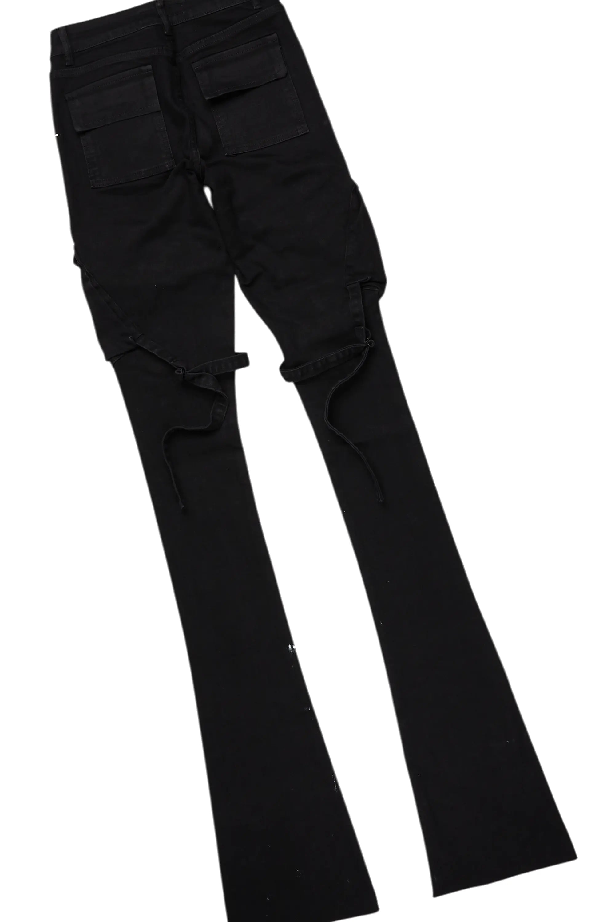 Marteona Black Hoodie/Super Stacked Jean Set