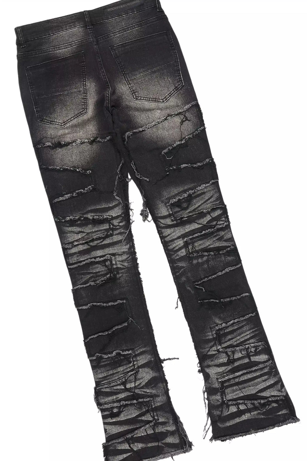 Waller Dark Grey Graphic T-Shirt/Stacked Flare Jean Bundle