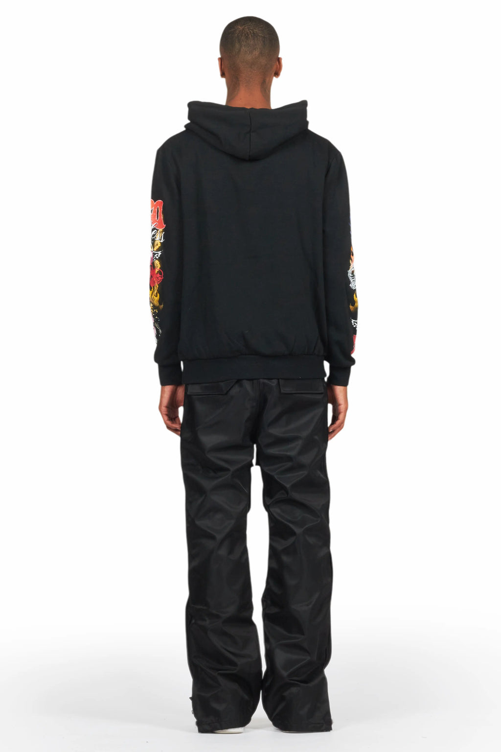 Yuri Black Nylon Pants