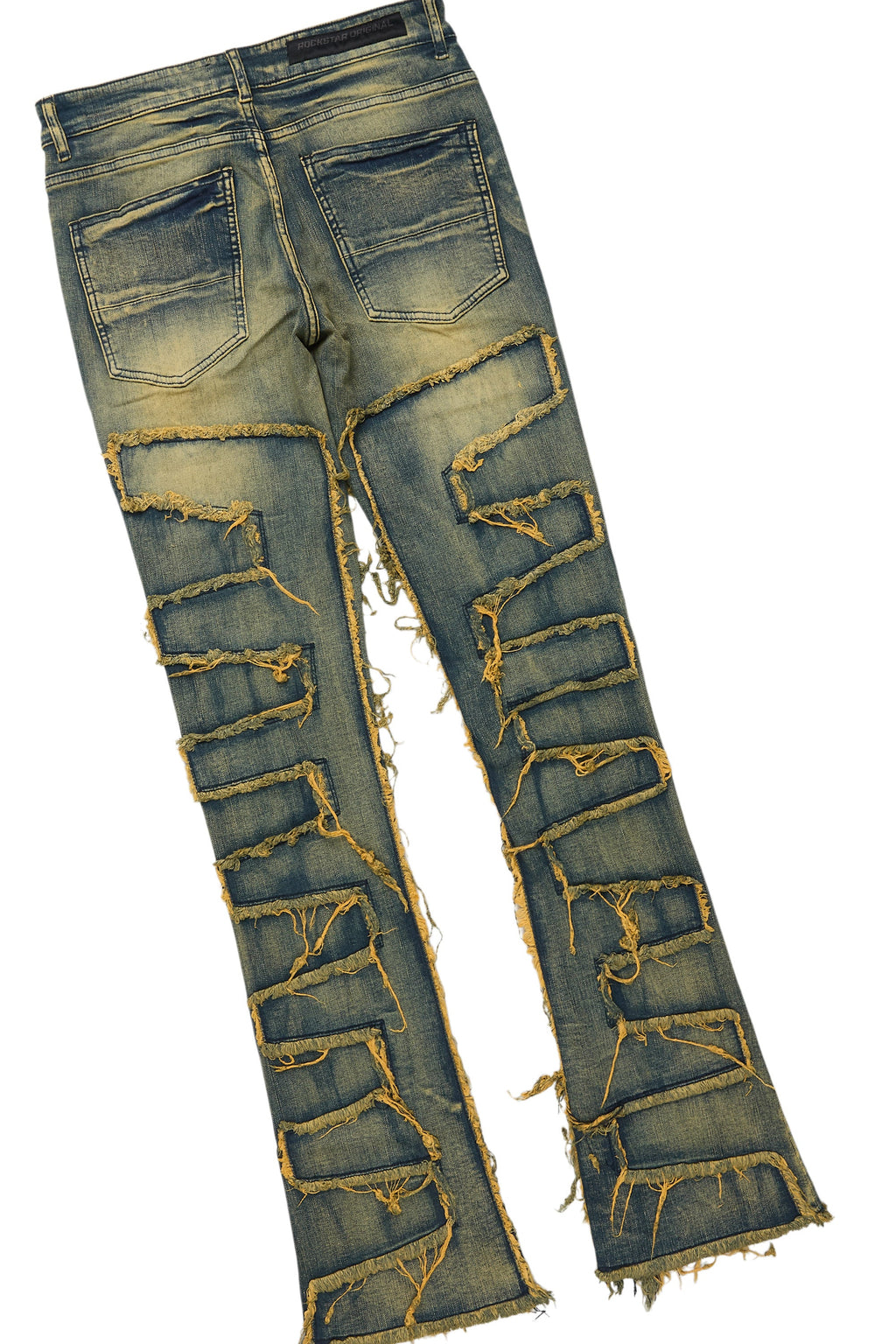 Beno Beige T-Shirt & Shake Tint Stacked Flare Jean Bundle