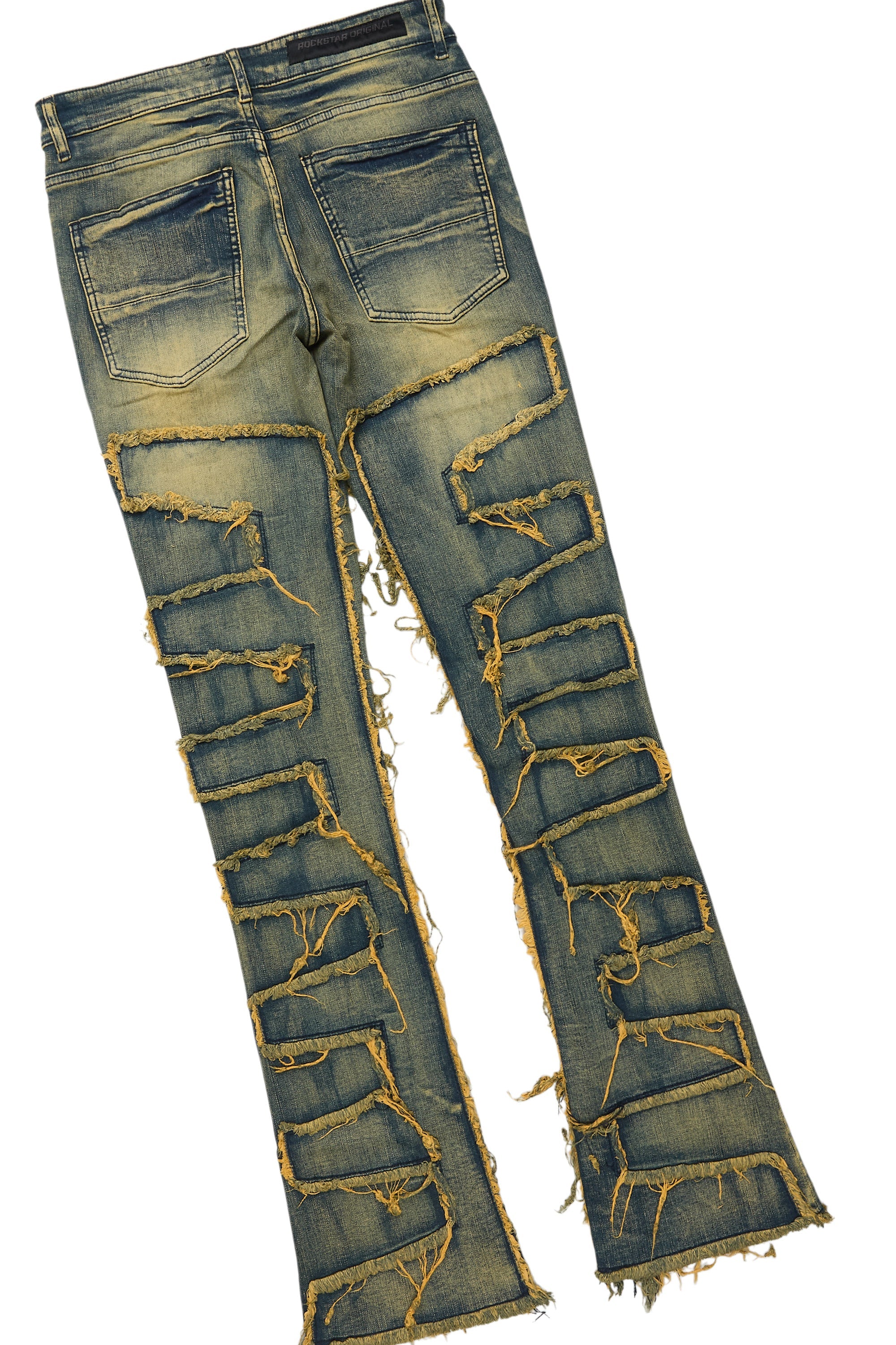 Beno Beige T-Shirt & Shake Tint Stacked Flare Jean Bundle