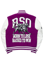 Afonso Purple Varsity Jacket