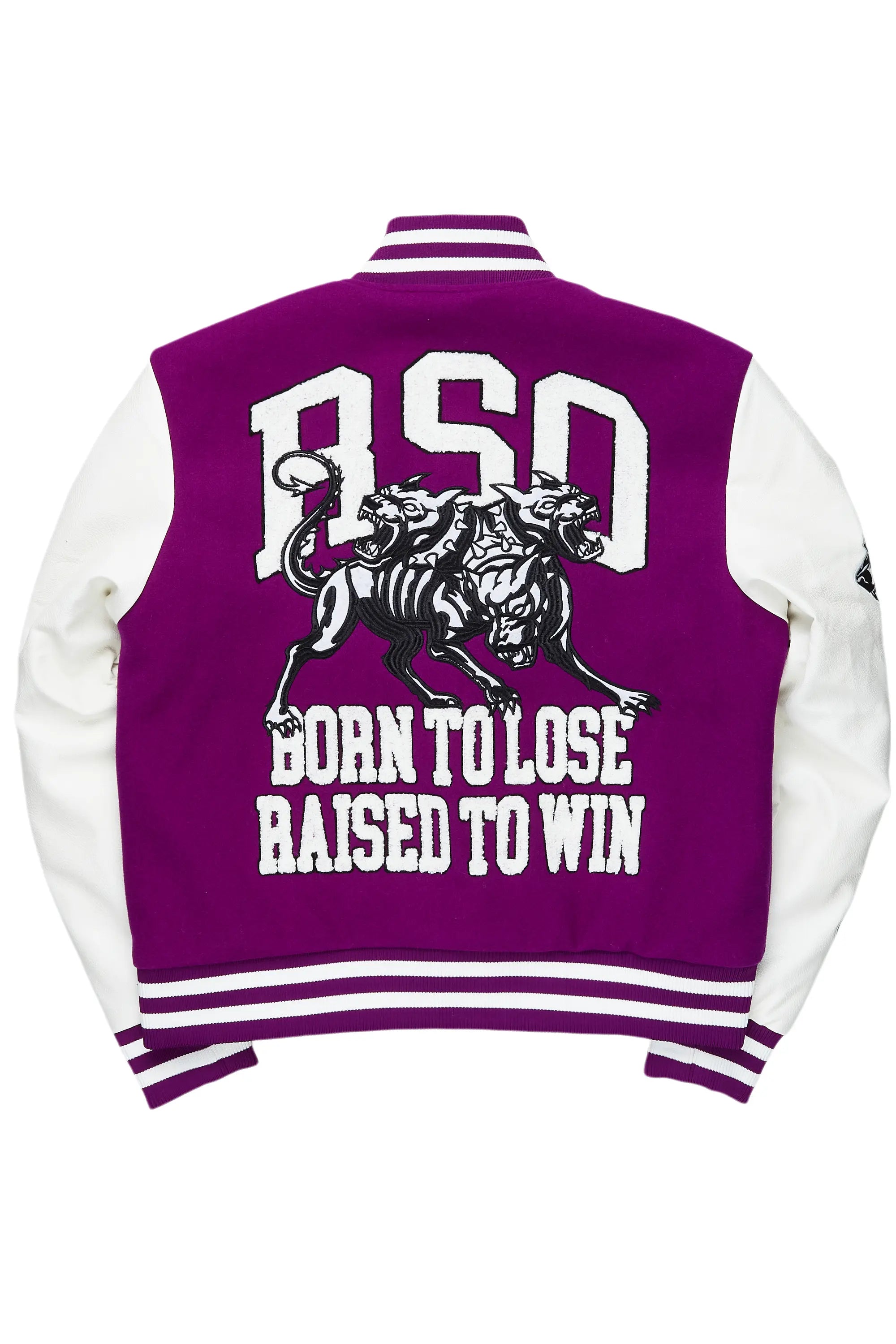 Afonso Purple Varsity Jacket