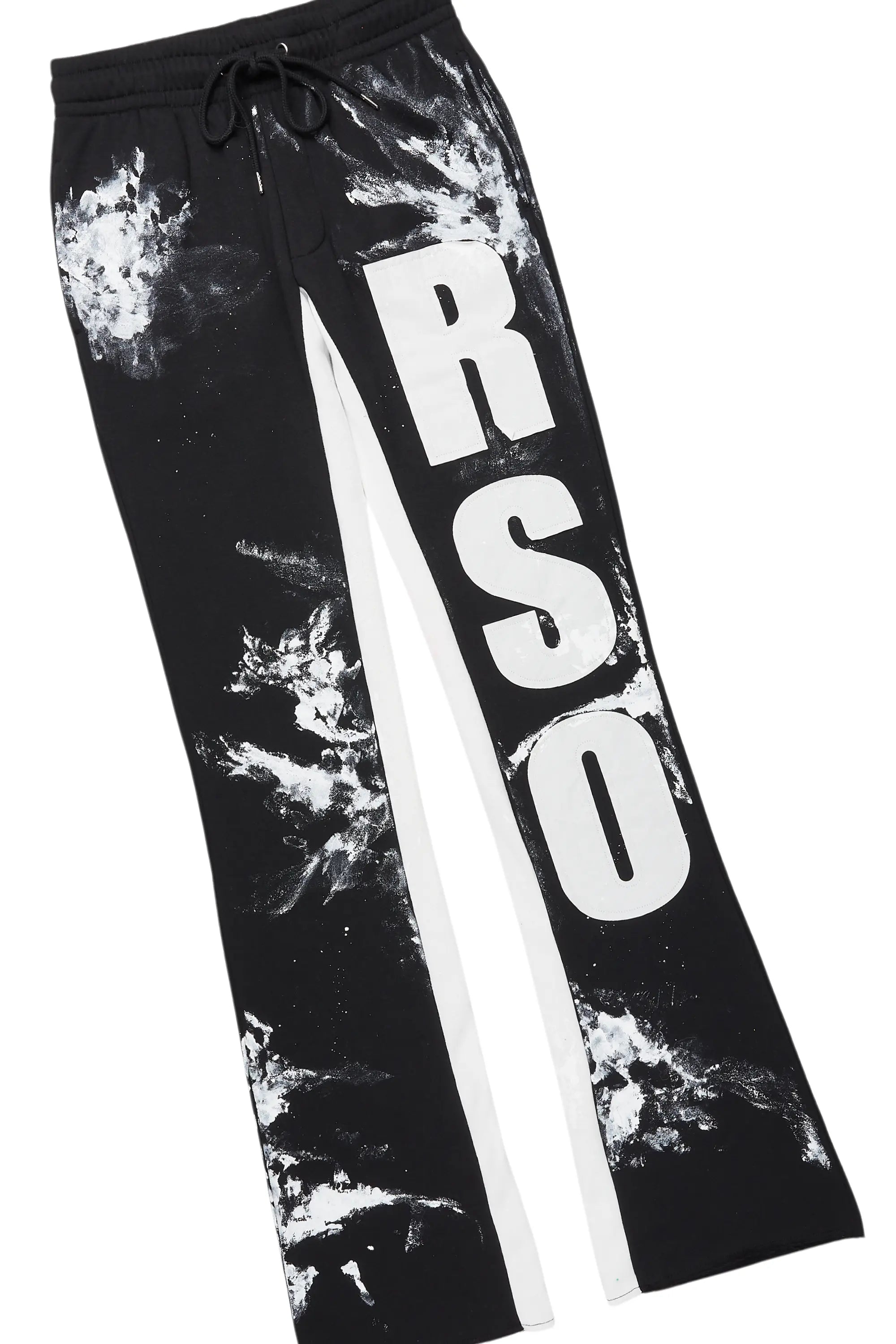 Allard Black/White Double Layer T-Shirt/Baggy Pant Set