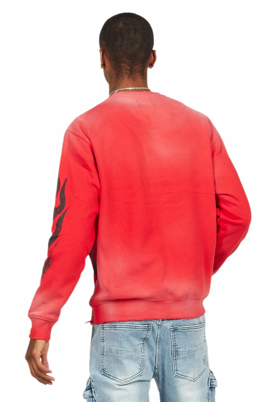 Boaz Red Graphic Crewneck