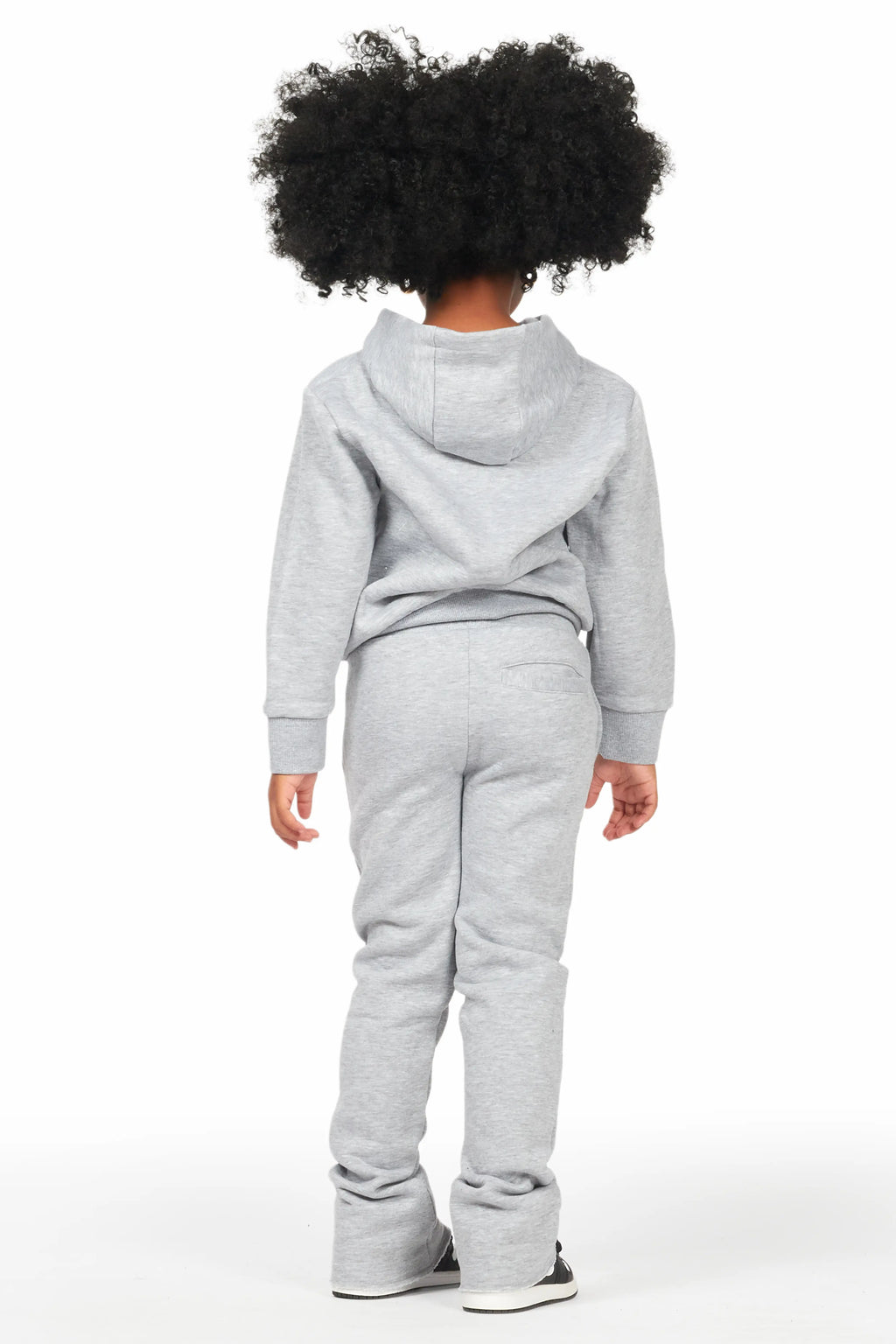 Girls Scarlie Grey Stacked Flare Track Set