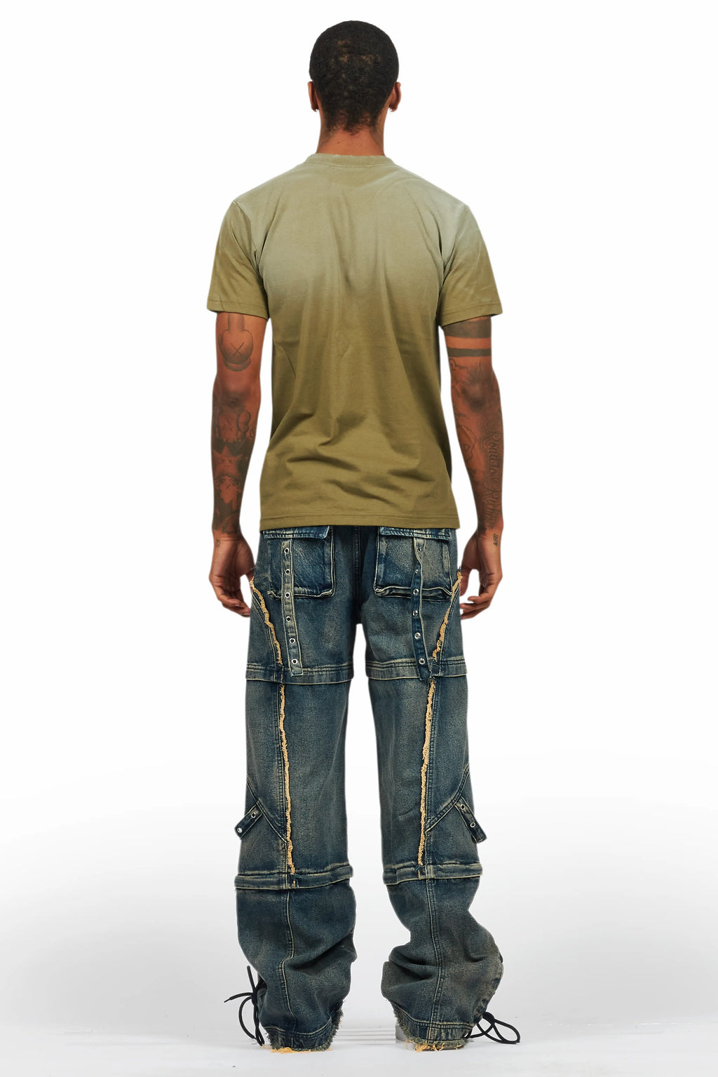 Three Maxi Blue Baggy Fit Jean