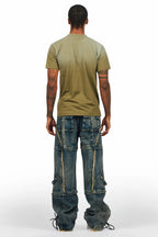 Three Maxi Blue Baggy Fit Jean