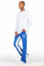 Briggs White/Royal Long Sleeve T-Shirt/Baggy Pant Set