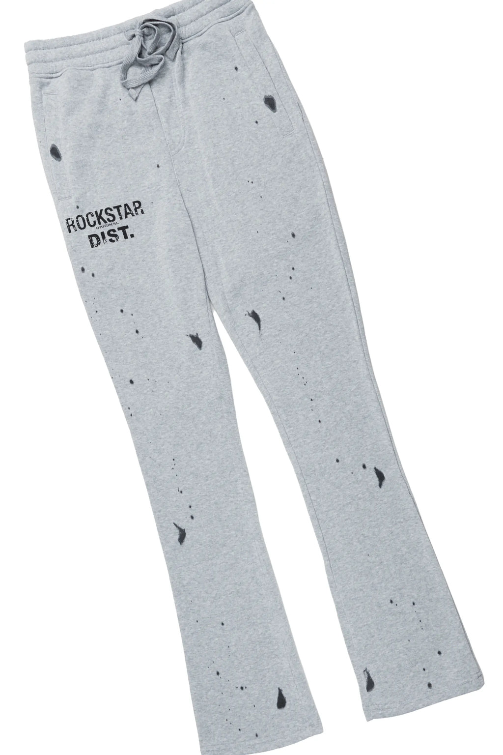 Raffer Heather Grey Hoodie/Stacked Flare Track Set