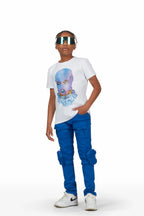 Boys Musa Royal Blue T-Shirt/Cargo Jean Set