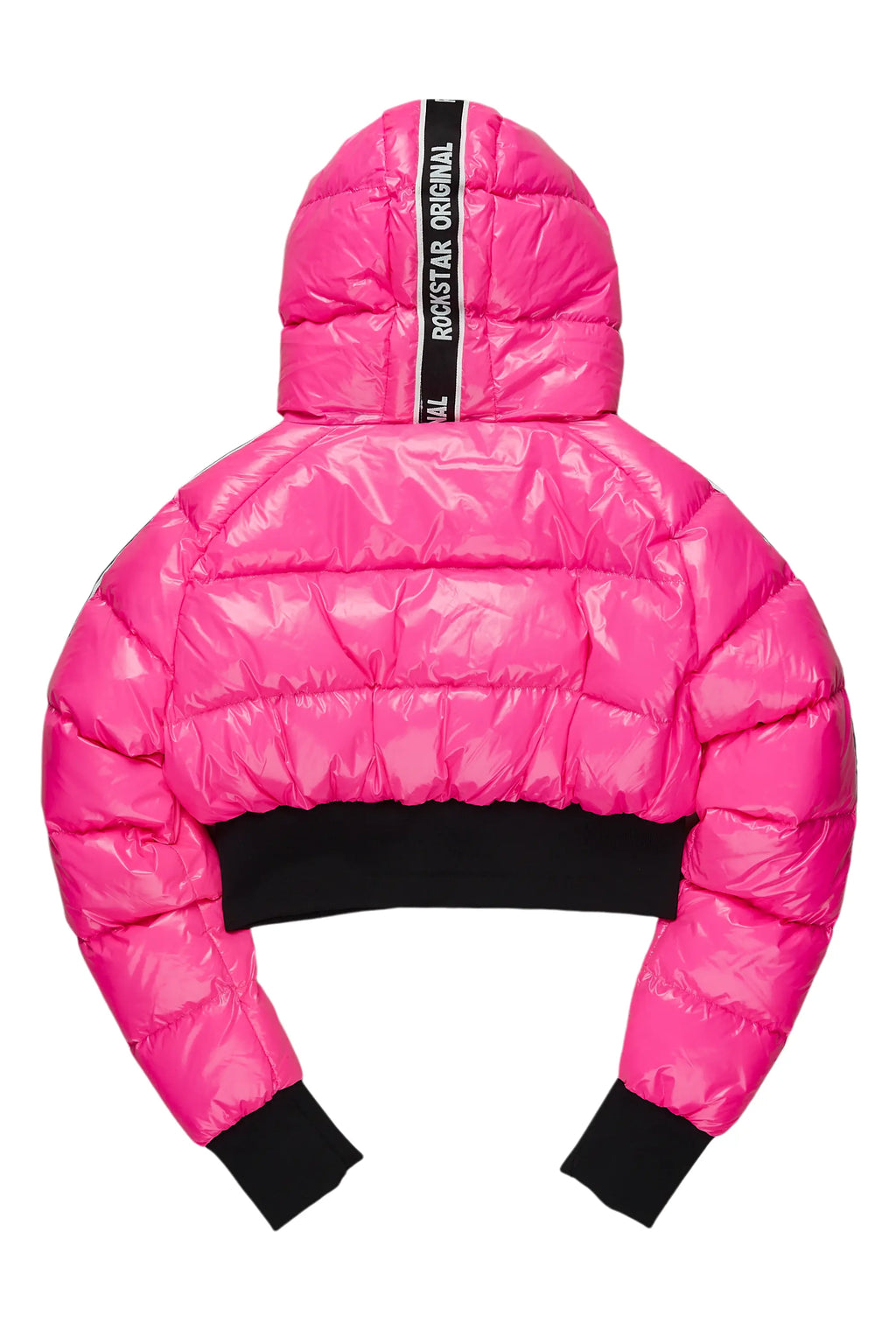 Jackey Hot Pink 2.0 Crop Puffer Jacket