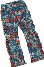 Boys Flavio Maroon Hoodie/Stacked Flare Jean Set