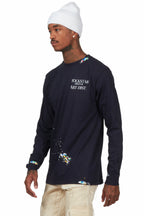 Palmer Navy Long Sleeve T-Shirt