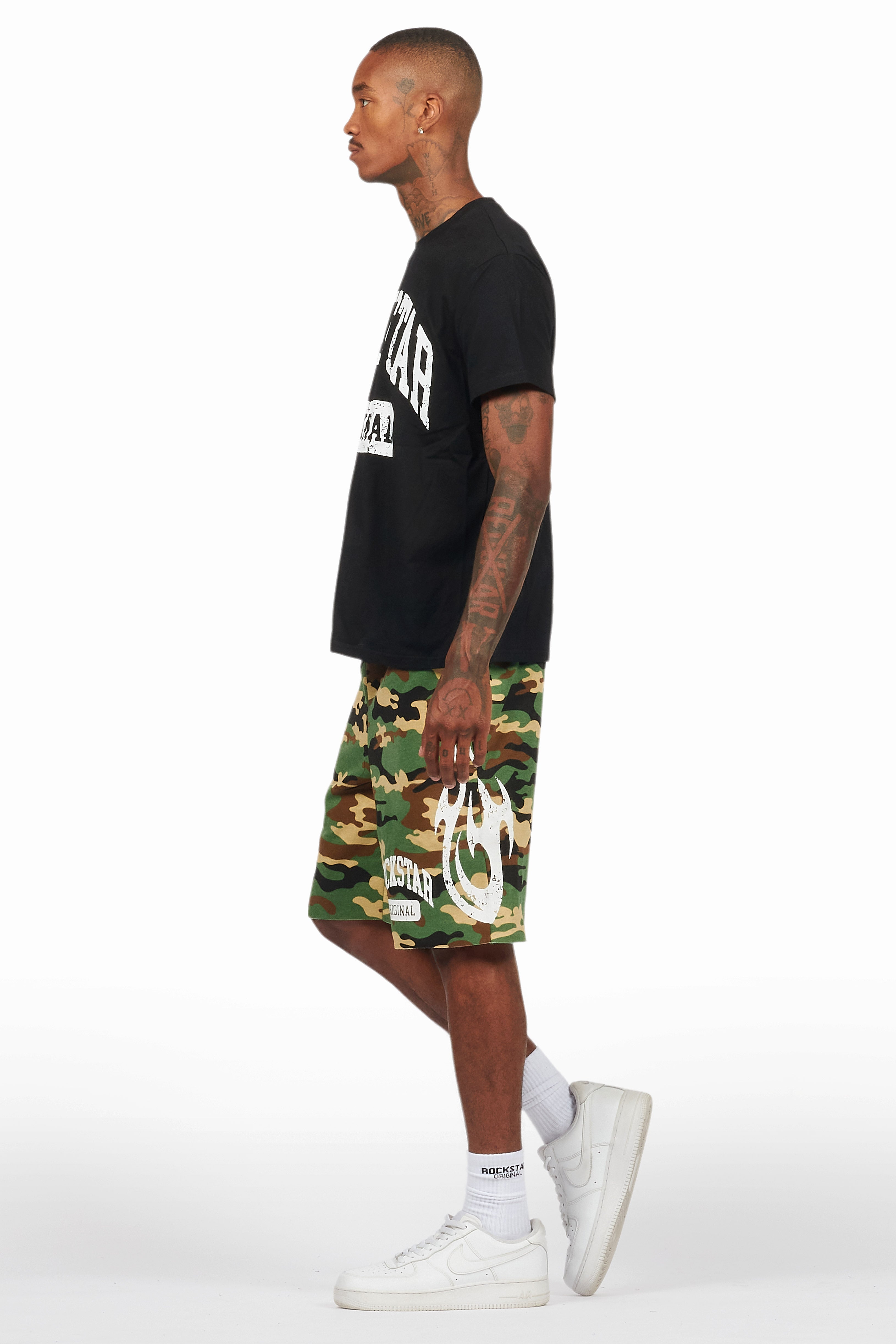Members Black/Camo T-Shirt/Short Set