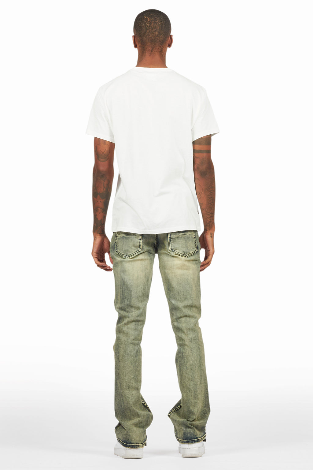 Drick Vintage Blue Regular Fit Flare Jean