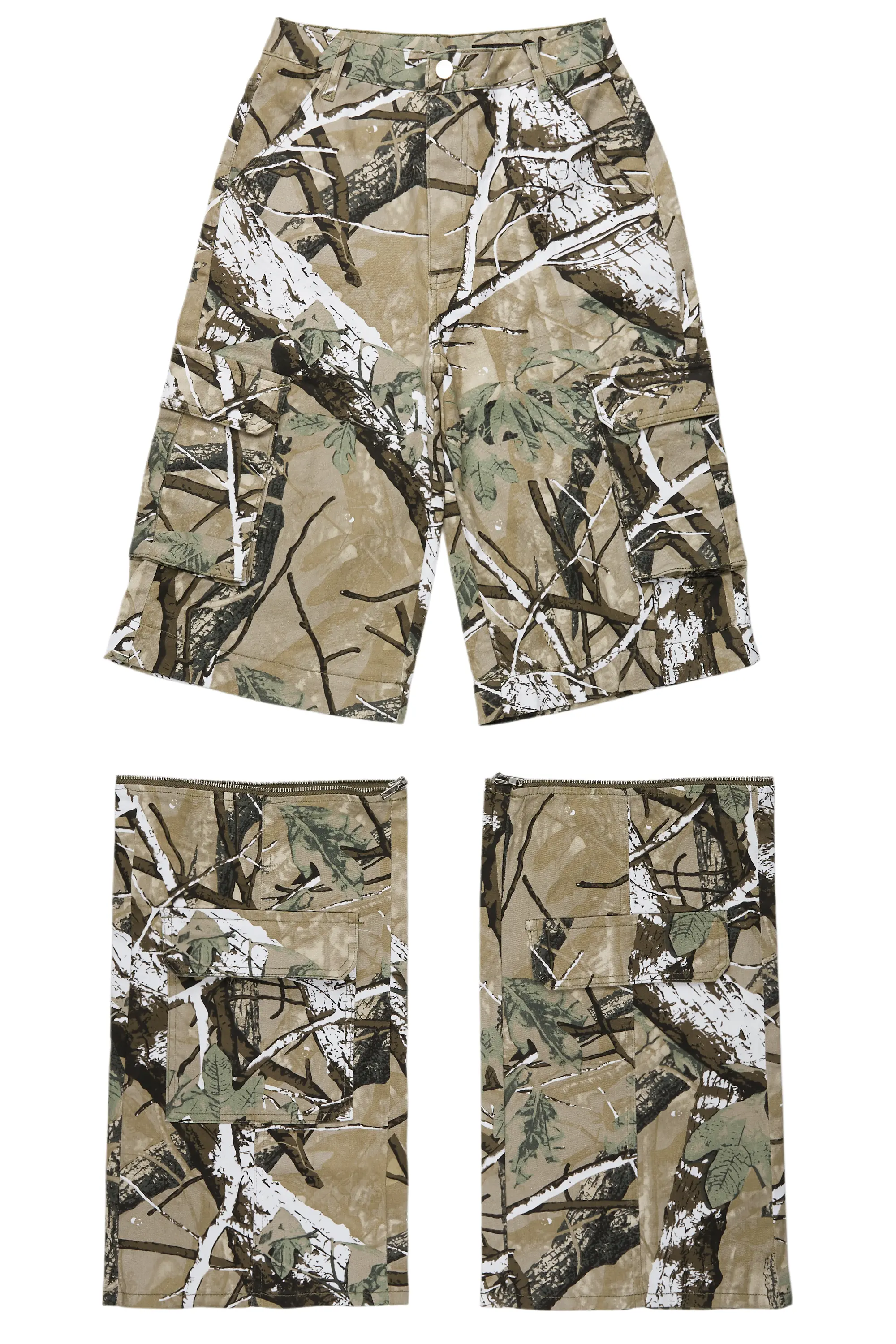 Precious Tree Camo Baggy Stacked Jean