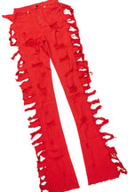 Laquoia White/Red T-Shirt & Pant Set