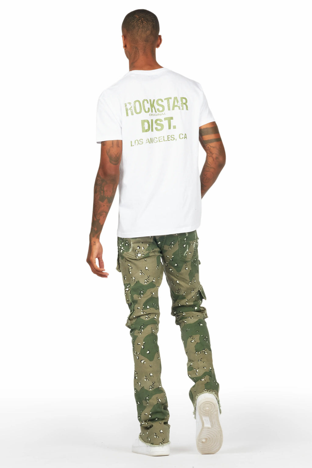 Kade Camo Stacked Flare Jean