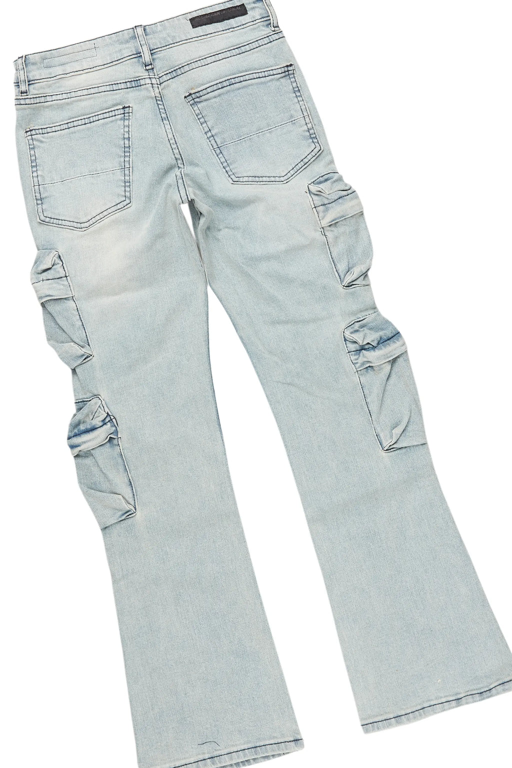 Boys Fields Red Mohair Hoodie/Baggy Cargo Jean Set