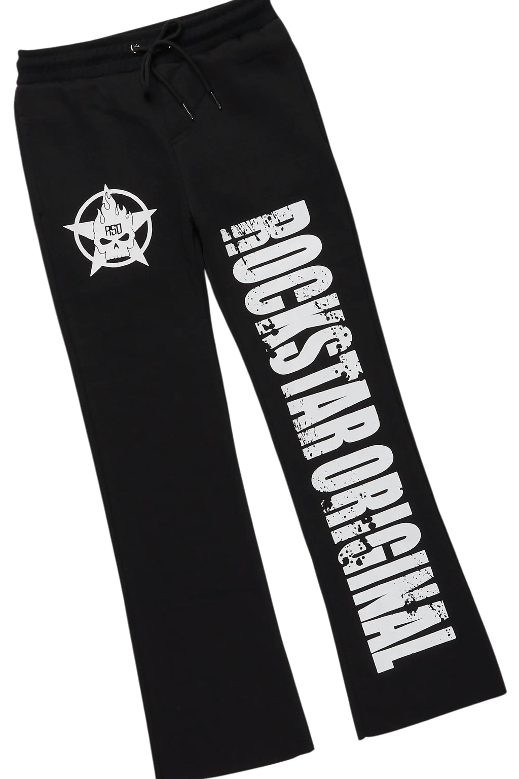 Boys Keve Black T-Shirt Flare Sweat Pant Set