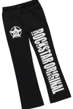 Boys Keve Black T-Shirt Flare Sweat Pant Set