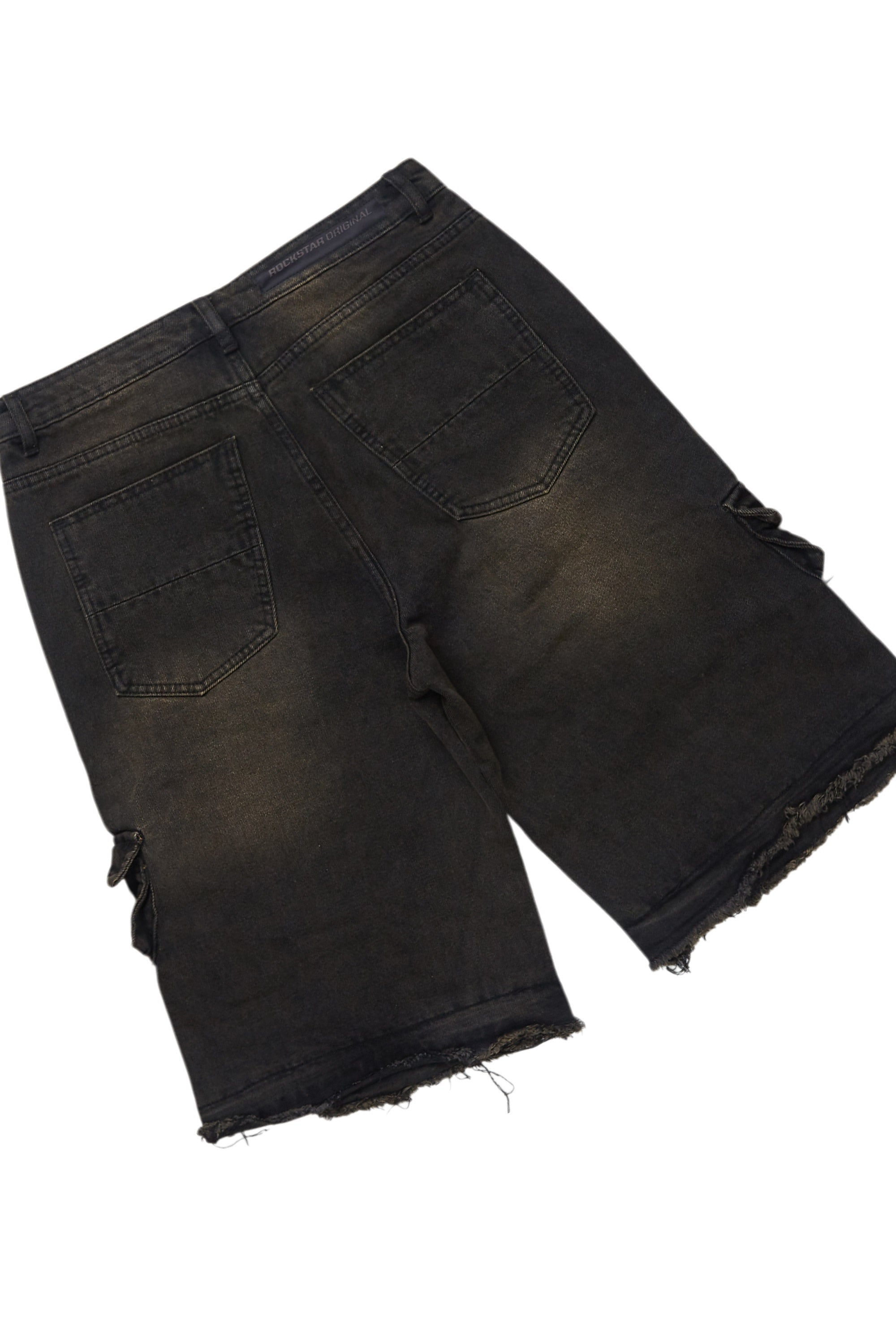 Beno Black/Yellow T-Shirt/Denim Short Set