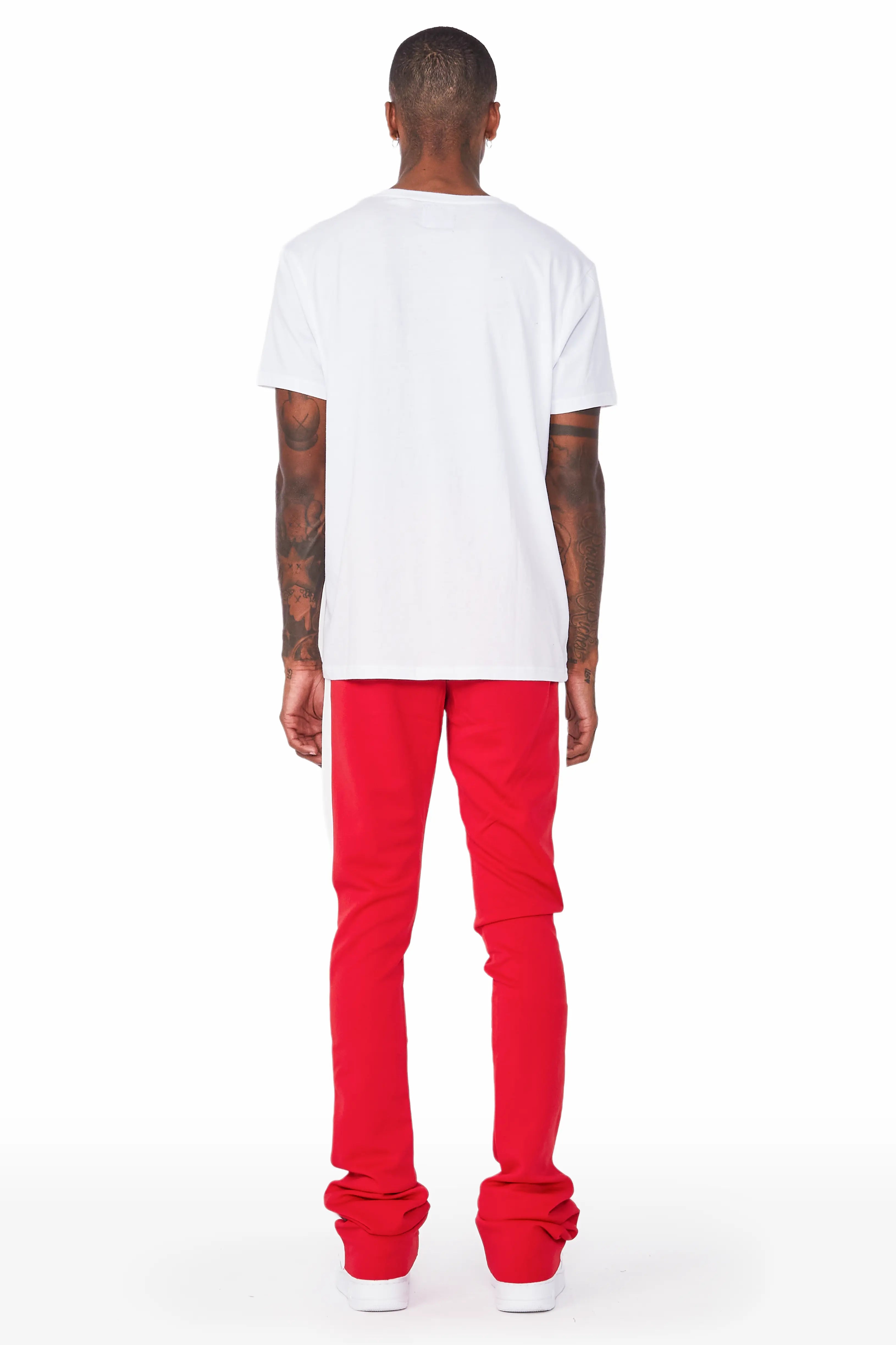 Landry Red Super Stacked Track Pant