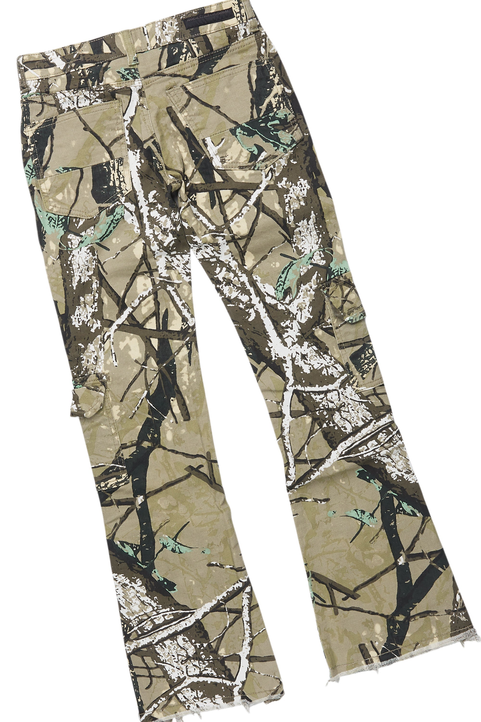 Boys Lake Vintage Sand/Beige T-Shirt/Stacked Flare Jean Set