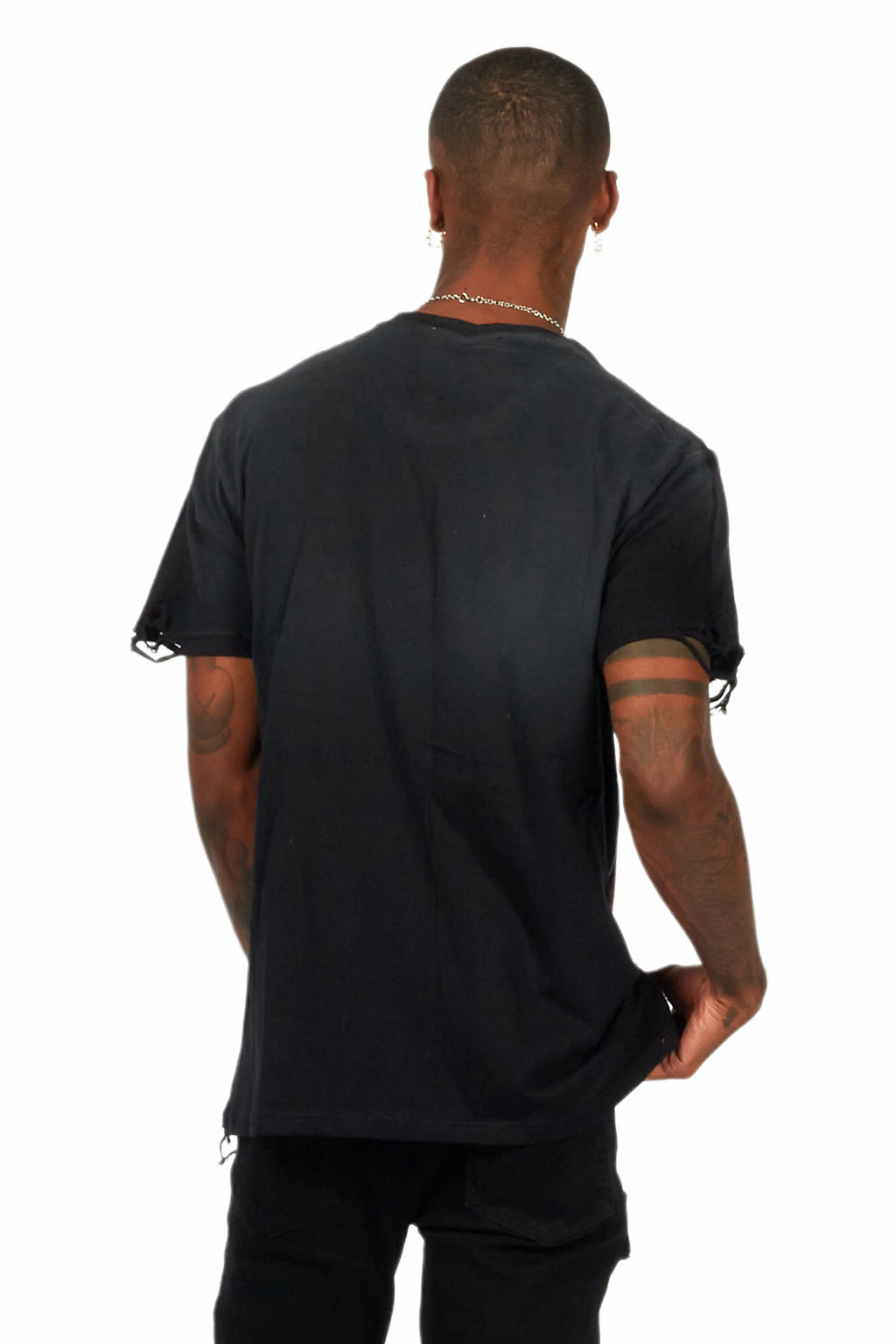 Fields Black/Red Oversized Graphic T-Shirt