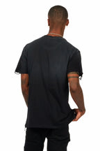 Fields Black/Red Oversized Graphic T-Shirt