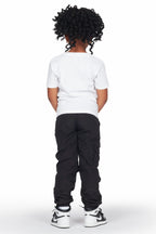 Girls Paki White/Black T-Shirt Cargo Jogger Set