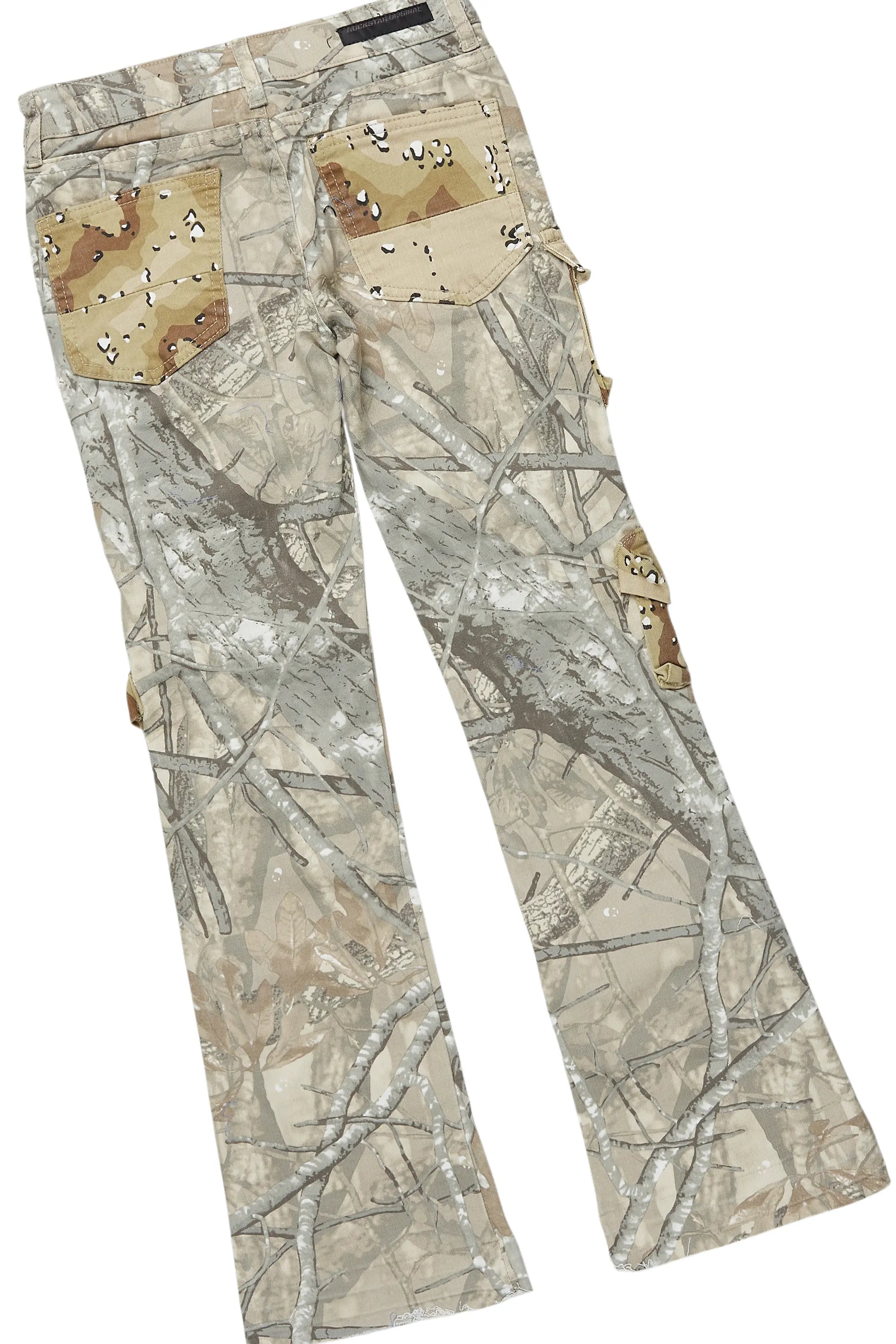 Boys Palmer Dark Grey Hoodie/Stacked Flare Jean Set