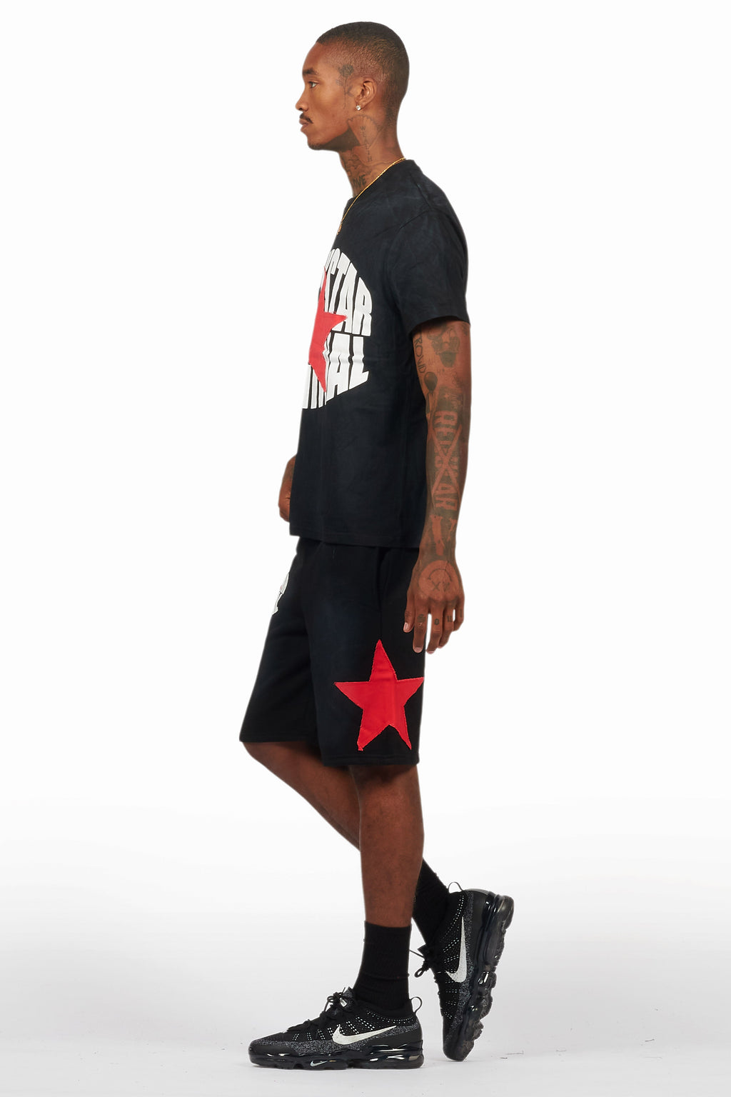 Sarge Vintage Black T-Shirt/Short Set