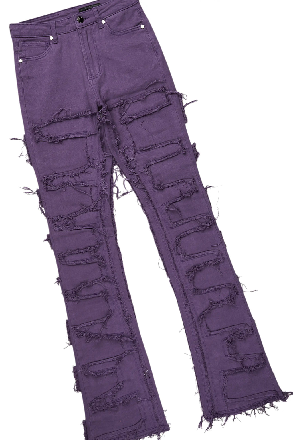 Rachael Purple Hoodie/Stacked Flare Jean Set