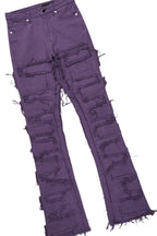 Rachael Purple Hoodie/Stacked Flare Jean Set