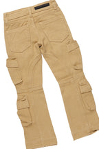 Boys Embers Black/Yellow T-Shirt/Stacked Flare Jean Set