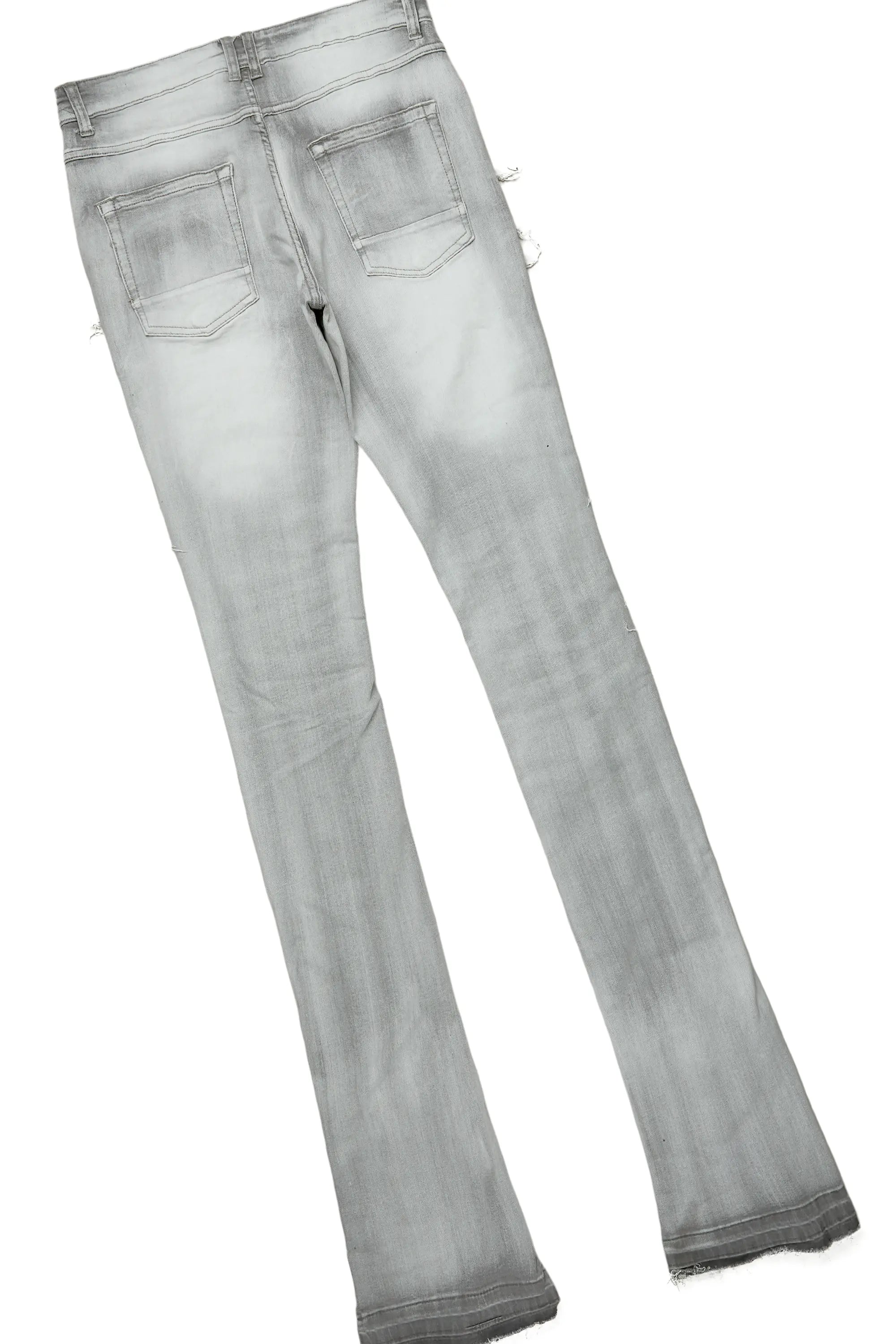 Edem Black/Grey T-Shirt Stacked Flare Jean Bundle